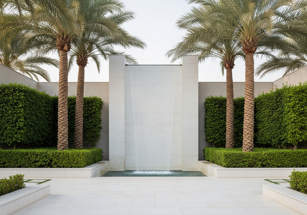 شلالات جدار حديثة وعصرية للفلل بجدة